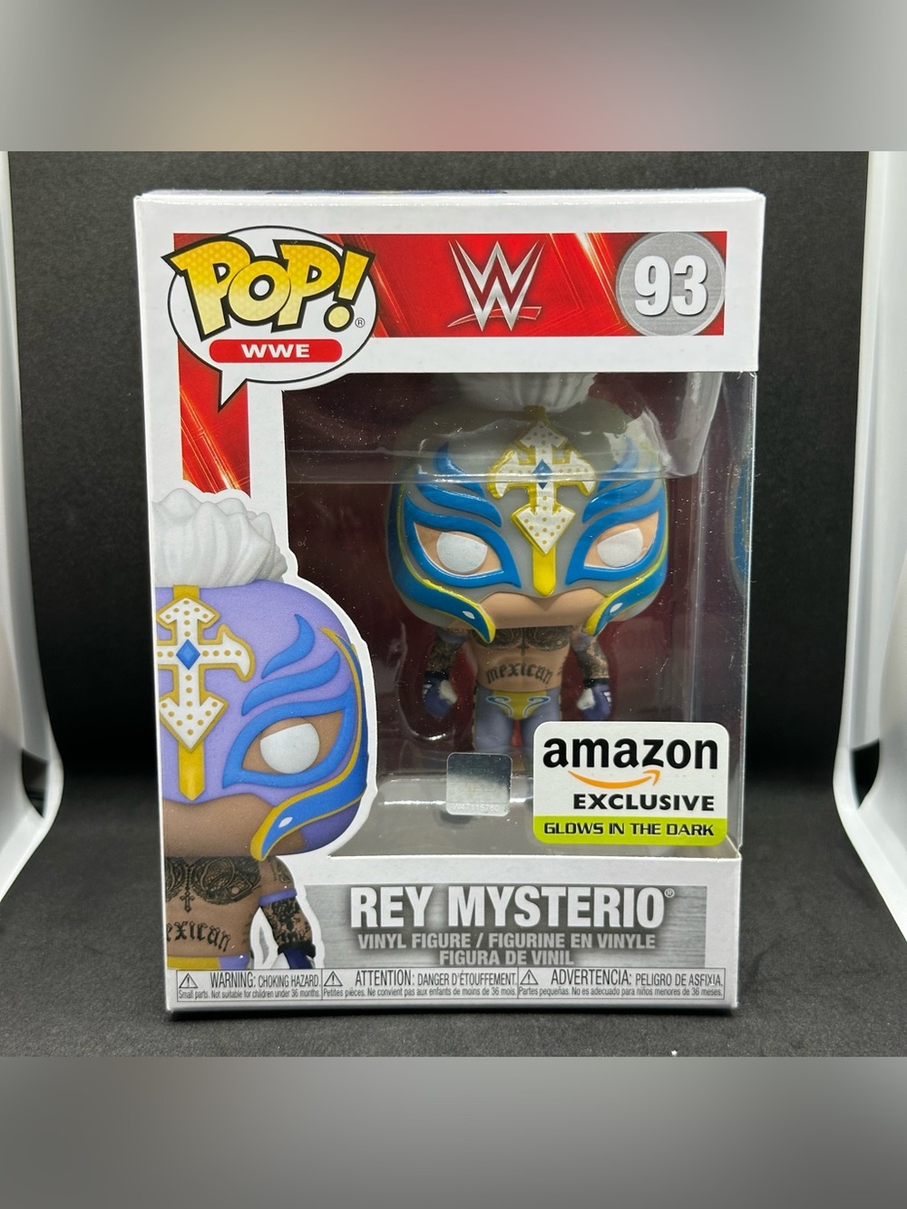 Funko Pop WWE Rey Mysterio 93 Glow In The Dark Amazon Exclusive w/ Sorter